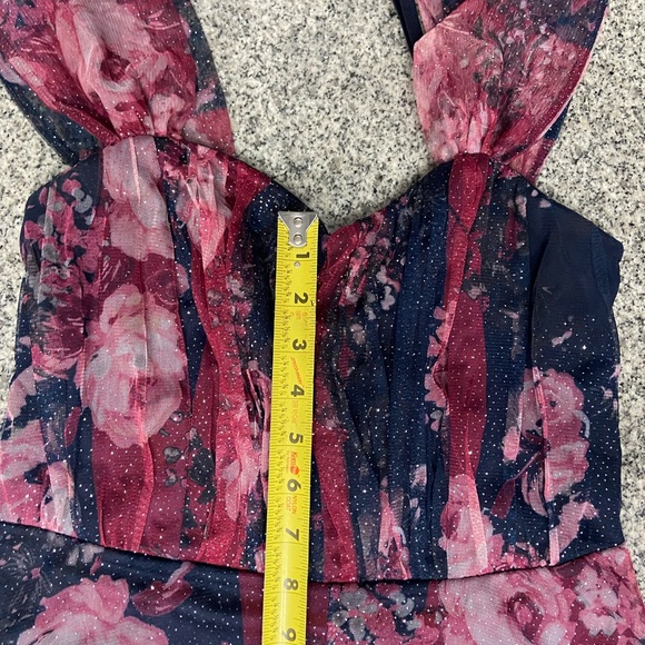 Lovely Grace Long Whimsigoth Gown Babydoll Forest Fairy Y2K Mesh Glitter Size S - Picture 17 of 17